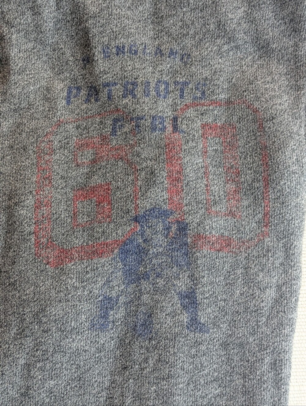 Women's Gray Patriots Graphic Sweat Pants